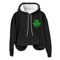 thumbnail image 6 of Womens Sweaters St. Patrick's Day Irish American Flag Hoodie Funny Graphic Casual Long Sleeve Sweatshirt L Size Sweaters For Women, 6 of 6