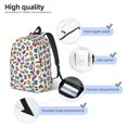 thumbnail image 3 of Balery Colorful Numbers Mochila Clásica Impresa Básica para Viaje, Mochila Escolar Resistente al Agua, Mochila de Lona con Correas Ajustables-Small, 3 of 5