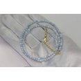 thumbnail image 3 of 14k Gold Filled Blue Opal Necklace Solid Strand Faceted Round Light Blues Dainty Everyday Lightweight by Spyglass Designs, 18" Designed for Adult Women, 3 of 4