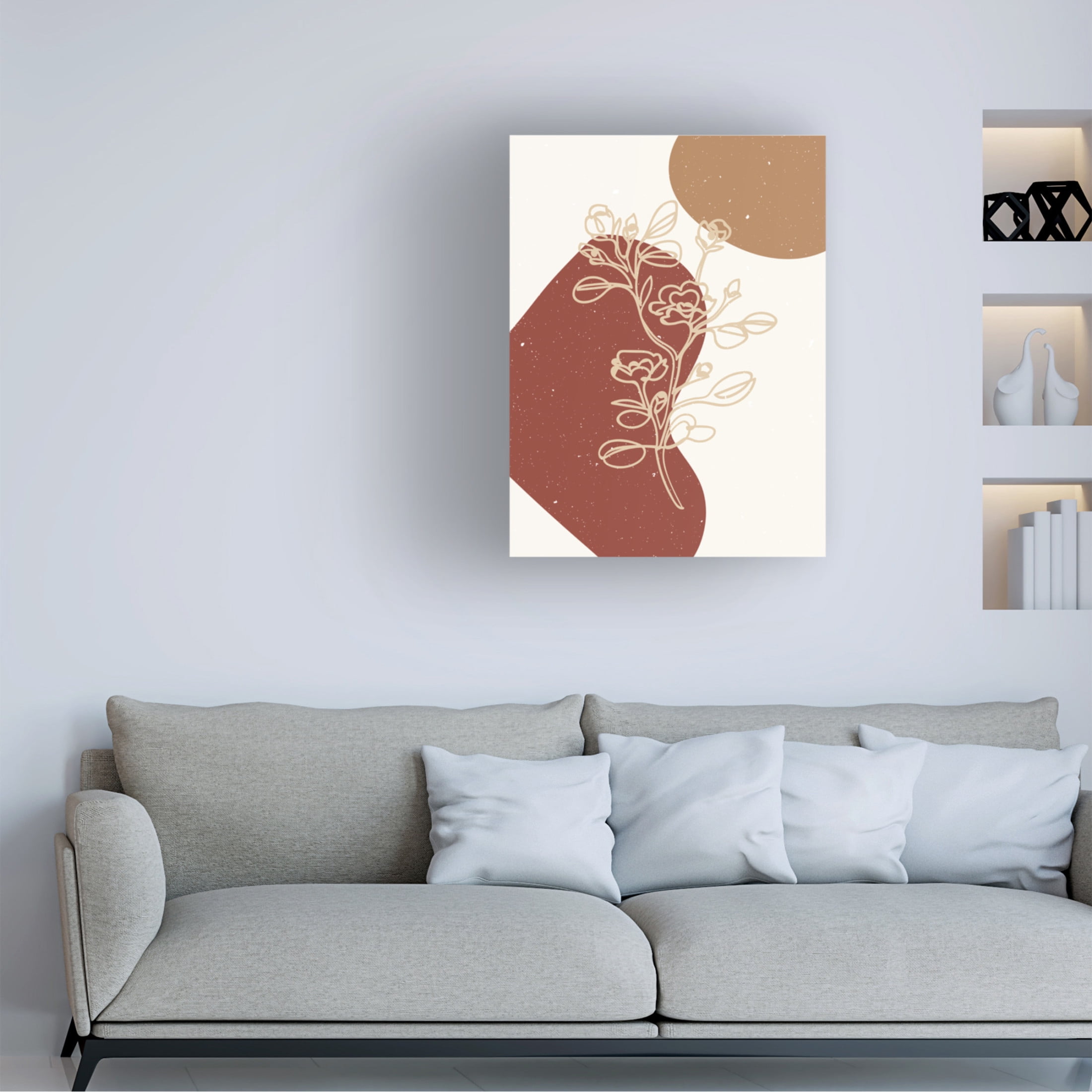 Trademark Fine Art NKTN Abstract composition 19 Canvas Wall Art