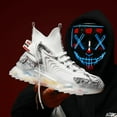 thumbnail image 1 of Zapatillas deportivas para hombre, estilo moderno con suela de espuma, tejido transpirable, cómodas y ligeras, talla 43, color blanco, ideal para correr o uso casual., 1 of 6