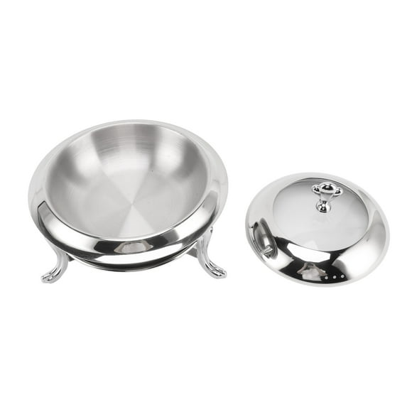 Chafing Dishes For Buffet, Round Stainless Steel Chafer For Catering Food Warmers For Parties Buffet Servers And Warmers Chafing Dish Buffet Set with Lid For Wedding Banquet Event