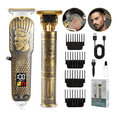 thumbnail image 3 of Maquina Cortar Cabello Cortadora Profesional con imagen de barbero Belug Dorado, 3 of 5