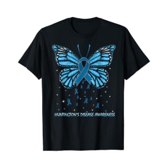 Huntington's Disease Awareness Butterfly T-Shirt