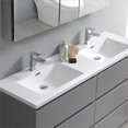thumbnail image 3 of Fresca Lazzaro 60" Gray Free Standing Double Sink Modern Bathroom Vanity with Medicine Cabinet, 3 of 9