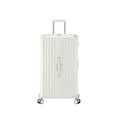 thumbnail image 2 of Luggage Set 4 Pcs (20"/24"/29"/Travel Bag), Pc+Abs Durable Lightweight Luggage With Collapsible Cup Holder, 360° Silent Spinner Wheels, Tsa Lock, White, 2 of 9