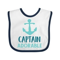 Inktastic Captain Adorable, Boat Anchor, Sailor, Sailing Boys Baby Bib
