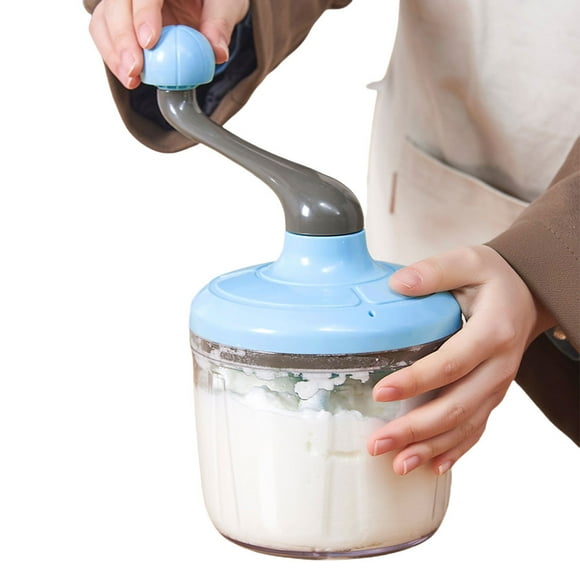 Bateo Manual Batidora Multifunción A Mano Con Una Batería Arrancada para La () Azul