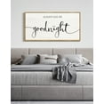 thumbnail image 5 of SHENIFY Large 20x40in Natural Framed Always Kiss Me Goodnight Sign Bedroom Wall Decor Minimalist farmhouse Wall Art Hanging Decoration, 5 of 5