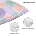 thumbnail image 5 of YFYANG Square Decorative Throw Pillow Case (Without Pillow Insert), Watercolor Honeycomb Shape Pattern Bedroom Sofa Car Cushion Cover, 26"x26", 5 of 9