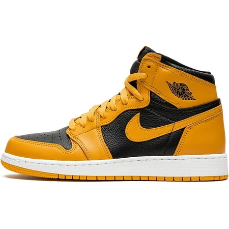 Nike Youth Air Jordan 1 GS Yellow/White/Black Casual Shoes Big Kid Size 5Y