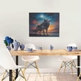 thumbnail image 5 of Lsque Moonlit Night Sky Wolf Print Wall Art – Decorative Picture for Living Room, Bedroom, and Office (Horizontal), 5 of 6