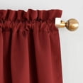 thumbnail image 2 of Sun Zero Accorder Seymour Éconergétique Room Darkening Rod Pocket Rideau Panneau, 54 Pouces par 84 Pouces, Rouge, 2 of 3