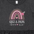 thumbnail image 4 of Inktastic Gigi and Papa Love Me Rainbow Girls Toddler Dress, 4 of 5