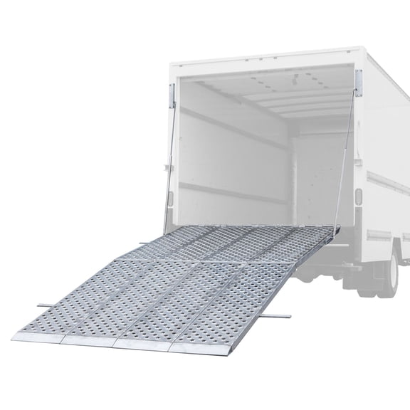 12’ L x 76in W HD Ramps Folding Aluminum Four-Ramp System for Box Trucks