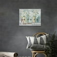 thumbnail image 2 of Country Flower Wall Art Rustic Floral Pictures Wall Decor Butterfly Bless Canvas Prints Paintings Modern Artwork Home Decorations for Bathroom Living Room Bedroom Office Framed 16"x12", 2 of 6