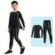 thumbnail image 4 of Guardurnaity Ropa interior térmica de manga larga con capa de invierno para niño y niña, conjunto cálido de otoño, ropa deportiva para niños, conjuntos de ropa Negro Verde/Grueso veintiséis Guardurnaity AP013686-04, 4 of 6