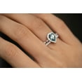 thumbnail image 3 of Gin & Grace 14KT WG Genuine Aquamarine and Diamond Accent Ring., 3 of 6