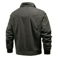 thumbnail image 4 of Dpytoraw Men's Winter Jacket Jacket Lined Warm Cargo Jackets Removable Hood Work Coat, 4 of 4