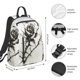 thumbnail image 2 of Disketp Black And White Rose Mochila Ligera e Impermeable, Mochila de Día Resistente para Viajes, Senderismo y Uso Diario para Hombre y Mujer, 2 of 7