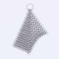 thumbnail image 1 of Cast Iron Scrubber Stainless Steel Skillet Cleaner Scraper Iron Chain Scrub for Cast Iron Pre-Seasoned Pans, Griddles, BBQ Grills, and Other Pots, 1 of 7