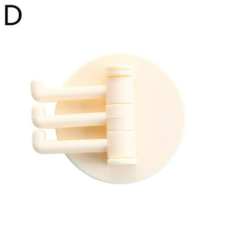 

Yiexson Rotatable Seamless Adhesive Hook Strong Bearing Stick Wall T6W8 Hook Hanger W7H5