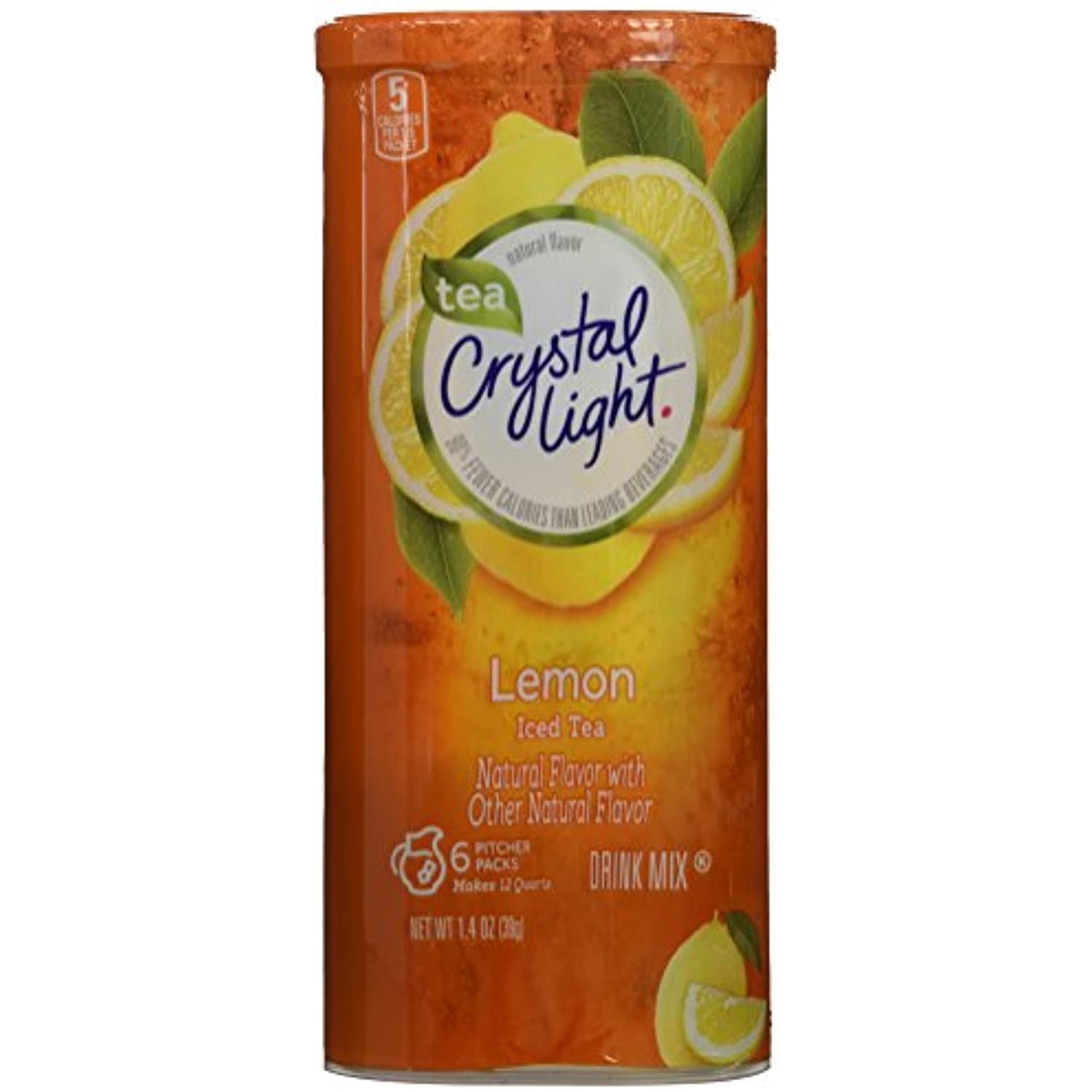 Crystal Light Iced Tea, With Lemon Flavoring 1.4-Ounce Unit (Pack Of 6 ...