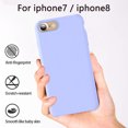 thumbnail image 5 of Clearance:Liquid Silicone Gel Rubber Case Soft Microfiber Cloth Lining Cushion Compatible with Phone 8/ Phone 7, 5 of 5