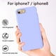 thumbnail image 5 of funda para iPhone 8, funda para iPhone 7, de caucho y gel de silicón líquido con forro de gamuza de microfibra Levamdar 2033035-2, 5 of 8