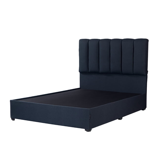 Box Base cama Matrimonial + Cabecera Kami Azul