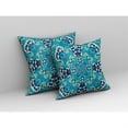 thumbnail image 2 of Earth and Heaven Indoor/Outdoor Pillow with Removable Cover in Blue Navy Blue 20x20, 2 of 5