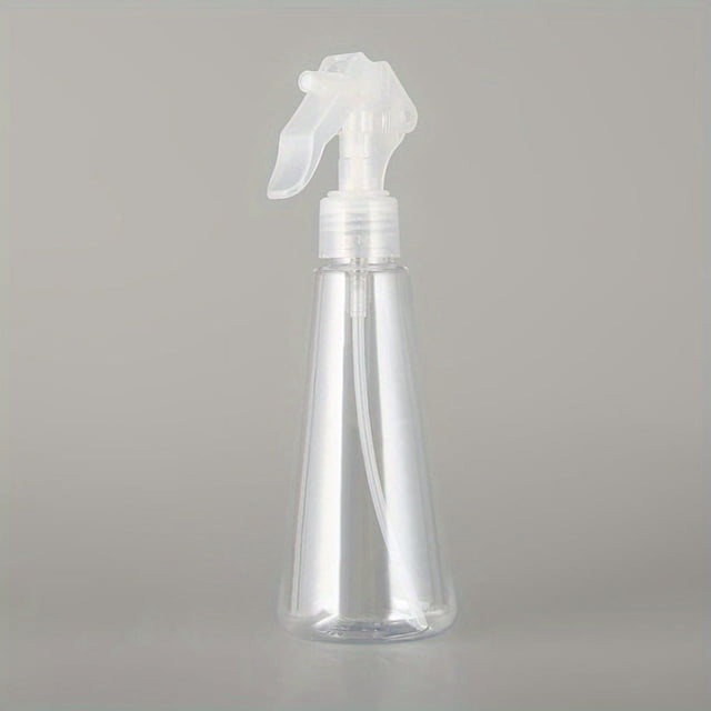 Plastic Spray Bottle, 200ml | Empty, Clear, Trigger Handle, Refillable, Heavy Duty Sprayer For Hair Salons & Spas, Household Cleaners, Cooking