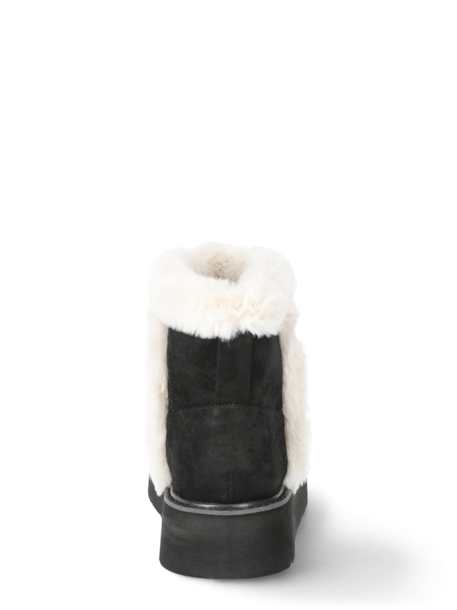 Time and Tru Women's Platform Mini Cozy Boots