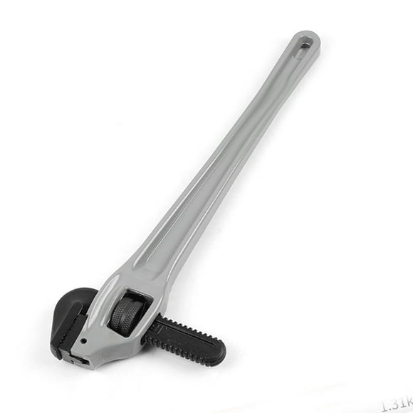 Heavy Duty Aluminum Offset Pipe Wrench, Aluminum Alloy Plumbing Wrench with Cr Mo Floating, Adjustable Plumbing Wrench, Drop Forged, Exceed GGG Standar