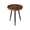 Walnut, variant on MH London Dilan Solid Mango Wood End Table 18 Inch Round Tray Top Natural