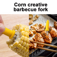 thumbnail image 3 of Brochettes de Maïs en Acier Inoxydable avec Poignées Ergonomiques Douces pour Service de Table Parfait, Lot de 20, 3 of 5