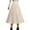 Beige, variant on Angala Blend Pleated Midi Skirt For Winter Warm High Waist Flared A Line Elegant Casual Versatile Outfit Beautiful Stylish Women's Skirt