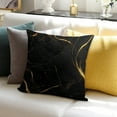 thumbnail image 7 of Black White And Gold Marble Pillow Covers,Black White And Gold Marble Throw Pillow Covers 20"×20" ,Living Room Sofa Couch Pillow Covers,Decorative Pillow Covers, 7 of 7