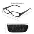 thumbnail image 2 of EYE ZOOM 5 Pack Plastic frame Fashion Design Reading Glasses with Pouch for Women (Pink, Strength: +1.00), 2 of 6
