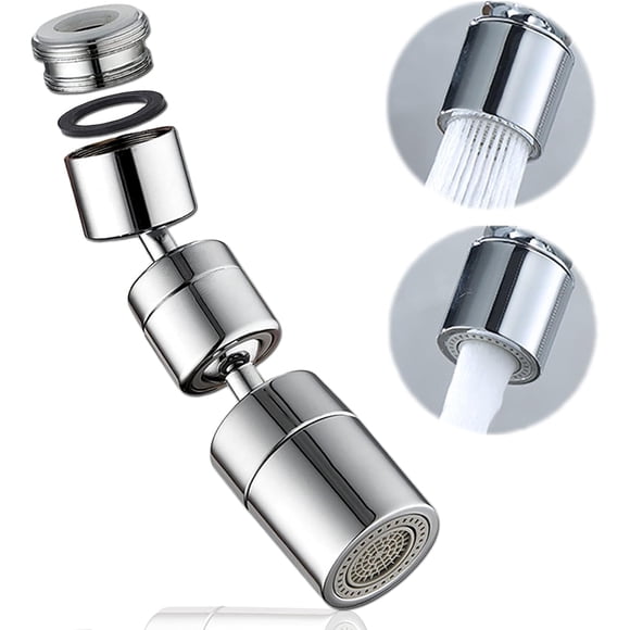 Grade 9 Metal Plated Faucet Aerators, Anti Splash Bubbler Tap Sprayer With Male Thread Adapter Included, Universal Compatibility For All Types Of Faucets In Kitchens And Bathrooms