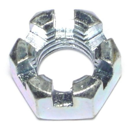

5/8 -11 Zinc Plated Steel Coarse Thread Slotted Hex Nuts (4 pcs.)