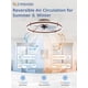 thumbnail image 3 of Ventilador de techo ZMISHIBO de 61 cm con luz LED y 6 velocidades con control remoto, 3 of 7
