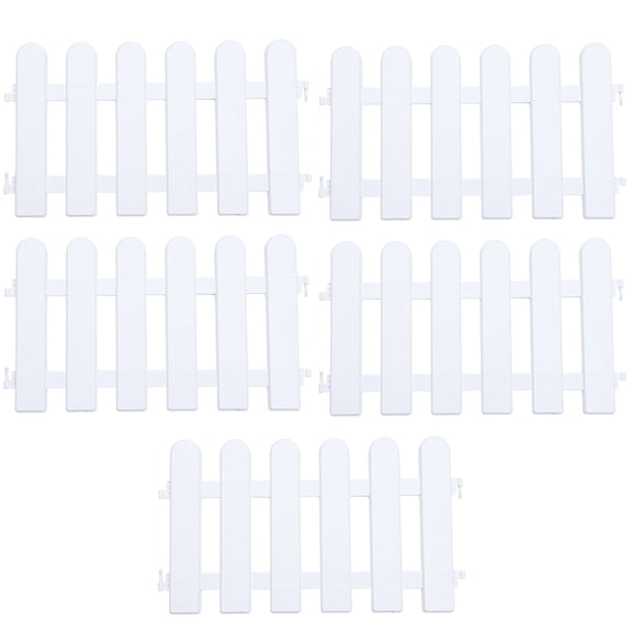 Pawsdot Plastic Garden Fence White Decorative Picket for Garden Outdoor Use