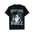 thumbnail image 1 of Camiseta de algodón con gráfico de Cringe Alpha Wolf Greetings Huzz, camiseta de manga corta, 1 of 6