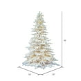 thumbnail image 3 of Vickerman 10' Flocked White Spruce Artificial Christmas Tree, Warm White LED Lights, 3 of 5