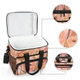 thumbnail image 6 of FORMRS Insulated Cooler Bag 24 Cans Capacity Soft Leakproof Lunch Box with Side Pockets, Abstract Orange Flowers, 6 of 7