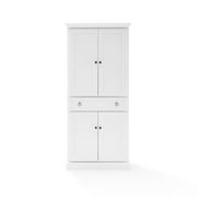 Crosley Winston Pantry Cabinet with Storage Shelves, Wood White