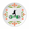 Penalty Soccer Football Sports Text Flower Ceramics Plate Tableware Dinner Dish