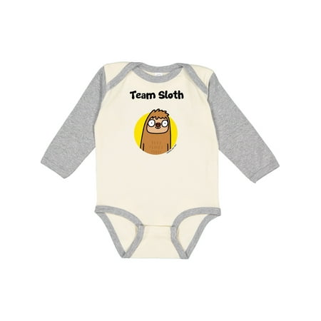 

Inktastic Team Sloth Gift Baby Boy or Baby Girl Long Sleeve Bodysuit