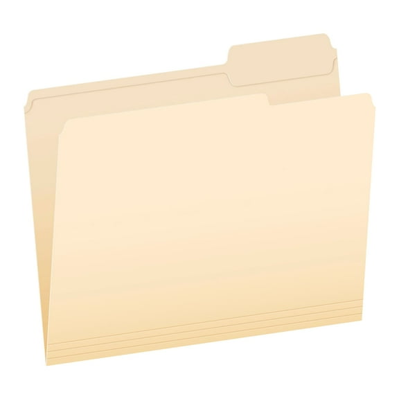 Pendaflex File Folder 1-Tab Right Position Letter Size Manila 100/Box (R752 1/3-3)